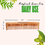 Dual Teeth Wooden Comb