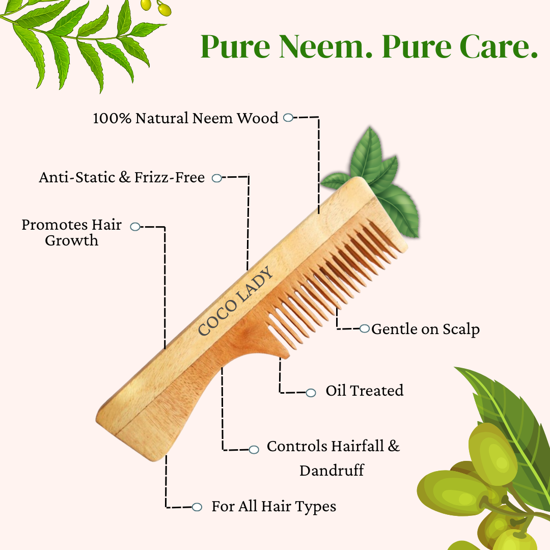 Handle Wooden Comb
